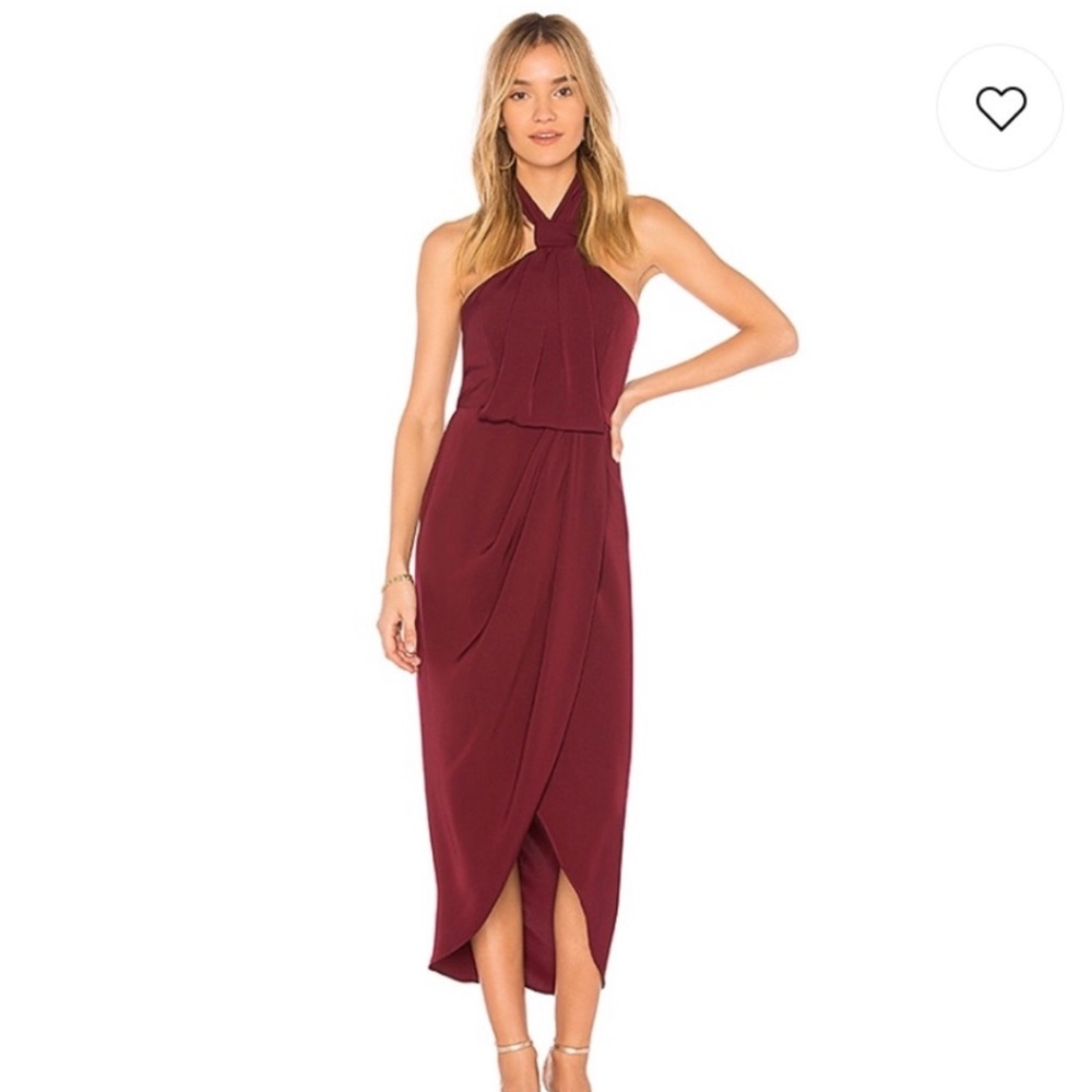 Shona Joy Knot Draped Dress Revolve